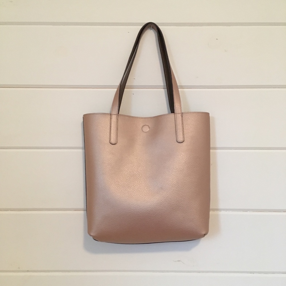 Reversible Rose Gold Tote